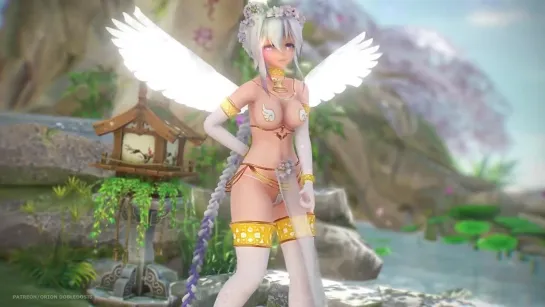 MMD R-18 [NORMAL] Haku Angel Kimiiro Ni Somaru Author Orion Dobledosis