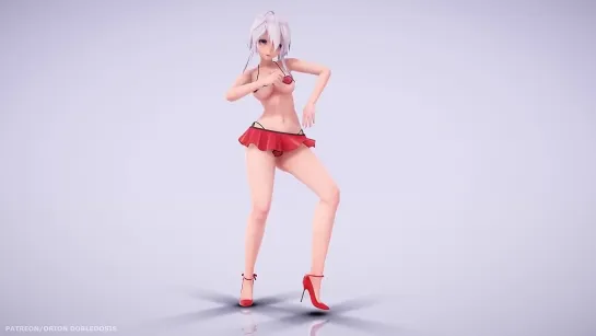 MMD R-18 [NORMAL] Haku Heart Lingerie Marine Bloomin Author Orion Dobledosis