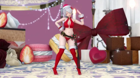 MMD R-18 [NORMAL] Haku Christmas Suki! Yuki! Maji Magic Author Orion Dobledosis