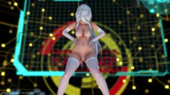 MMD R-18 [NORMAL] Haku White Suit Addiction Author Orion Dobledosis