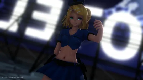 MMD R-18 [NORMAL] Police Rin Girls Author Orion Dobledosis