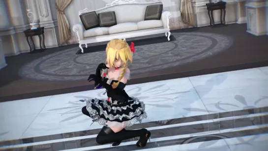 MMD R-18 [NORMAL] Neru Lace Dress Reversible Campaign Author Orion Dobledosis