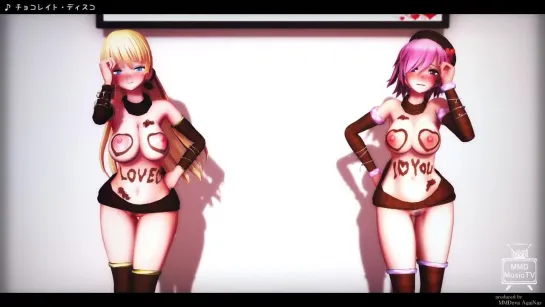 MMD R-18 [EXTRA VER1] Angela & Mash Valentine Dance Author Aquinas