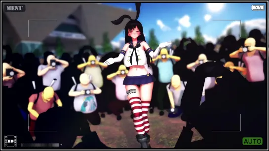 MMD R-18 [Normal] Yui Kotegawa Hypnosis Exposure Cosplay Event Author AquiNas