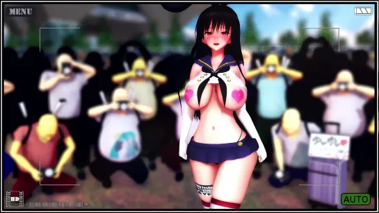 MMD R-18 [Erotic] Yui Kotegawa Hypnosis Exposure Cosplay Event Author AquiNas