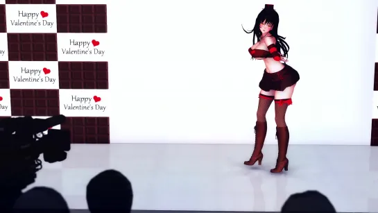 MMD R-18 [Normal Ch1] Yui Kotegawa Valentine Day Pole Dance Author AquiNas