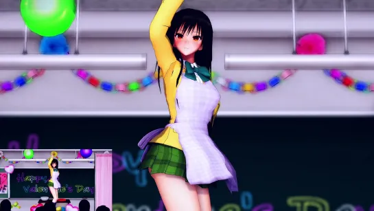 MMD R-18 [Normal FCam1] Yui Kotegawa Valentines Day Dance Author AquiNas