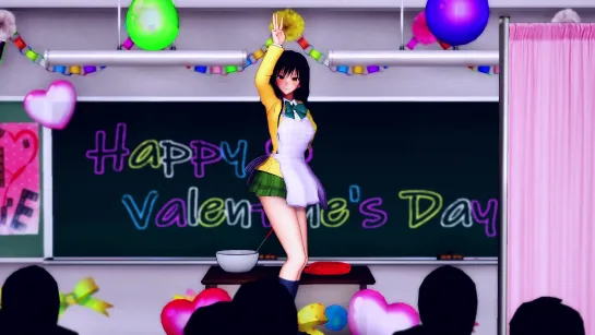 MMD R-18 [Erotic Ver1] Yui Kotegawa Valentines Day Dance Author AquiNas