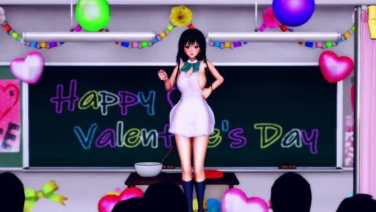 MMD R-18 [Erotic Ver2] Yui Kotegawa Valentines Day Dance Author AquiNas