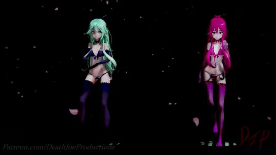 MMD R-18 [NORMAL] Yamakaze Twins Chocolate Cream Author DeathJoeProduction