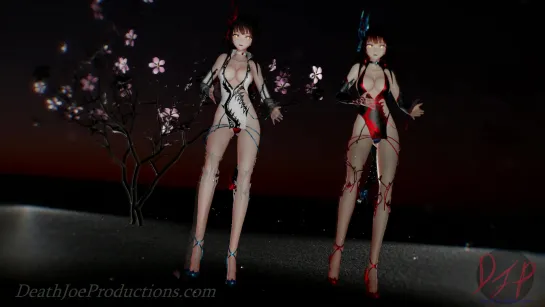 MMD R-18 [NORMAL] Kangxi Kawaii Twins Twins Worth It Author DeathJoeProduction