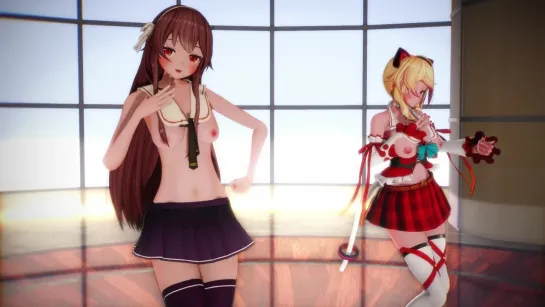 MMD R-18 [EROTIC] パンツを愉しむ Kiss Me Author 000