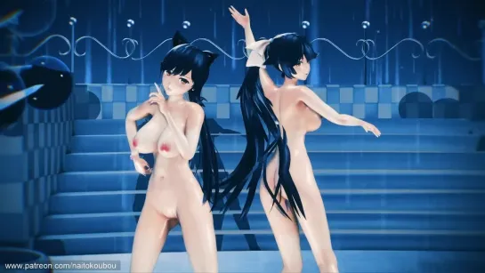 MMD R-18 [EXTRA] Atago  Takao Dive To Blue Author Naitokoubou