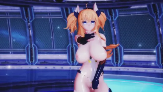 MMD R-18 [EROTIC] Kirara Onizaki Burning Author Red Eyes Lunatic