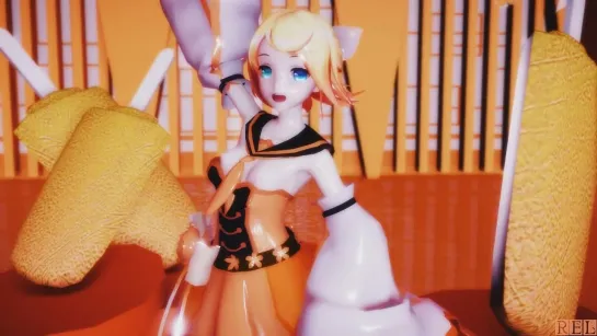 MMD R-18 [EROTIC] Kagamine Rin Iroha Uta Author Red Eyes Lunatic