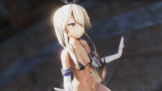 MMD R-18 [Extra] Shimakaze Marine Dreamin Remake Author GHK MMD