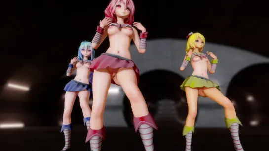 MMD R-18 [Erotic] Miku & Rin & Teto No Good Author 000