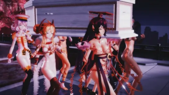 MMD R-18 [NORMAL] Kawaii Strike All-Star Coffin Dance Author Red Eyes Lunatic