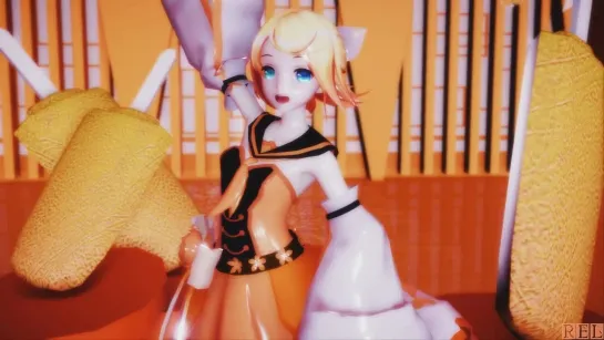 MMD R-18 [NORMAL] Kagamine Rin Iroha Uta Author Red Eyes Lunatic