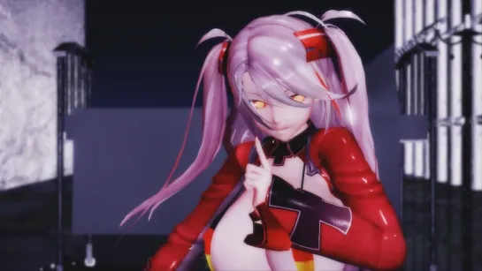 MMD R-18 [NORMAL] Prinz Eugen (Azur Lane) Hibikase Author Red Eyes Lunatic