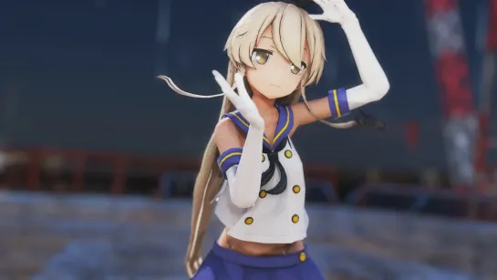 MMD R-18 [Normal] Shimakaze Marine Dreamin Remake Author GHK MMD