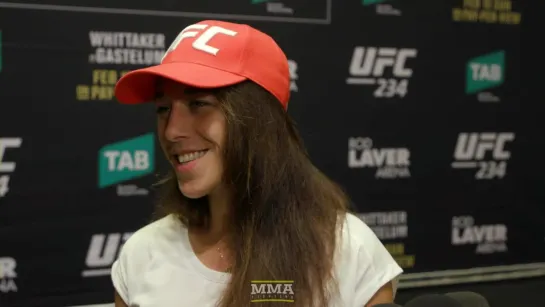 ufc 234: joanna jedrzejczyk full guest fighter media scrum /rus subs/