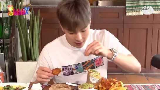 [Рус.саб][23.04.2019][Om Nom Nom Nom] MONSTA X SHOWNU's Mexican food MUKBANG! (Eating Show)