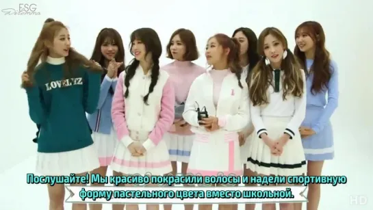 [рус.саб] Lovelyz Photoshoot Making Interview + Greeting Message for Naver Music