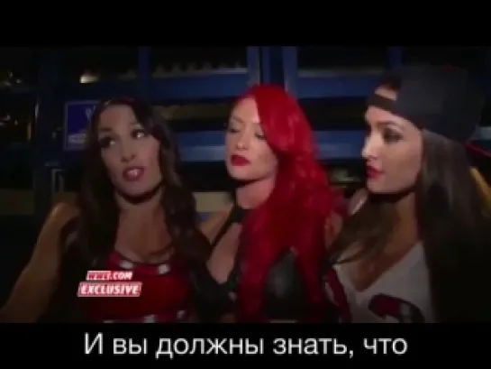 Divas All World | Беллы и Ева за кулисами Raw.