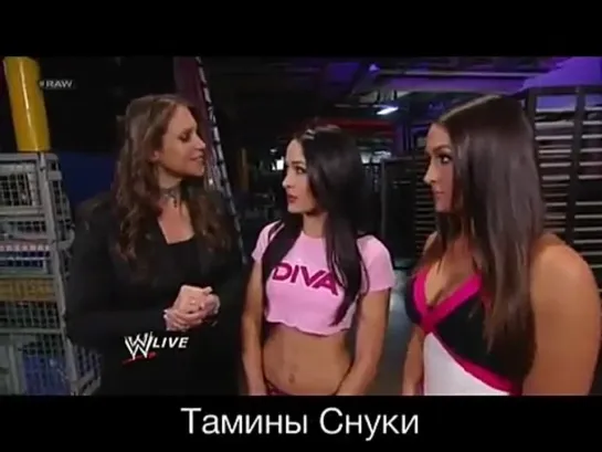 Divas All World | Stephanie and Bella Twins segment.