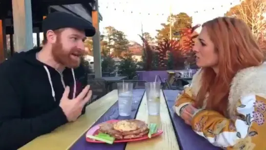 Becky Lynch and Sami Zayn