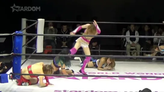 05.Arisa.Hoshiki,Mayu.Iwatani..Saki.Kashima.vs.Bea Priestley,Momo.Watanabe..Utami.Hayashishita