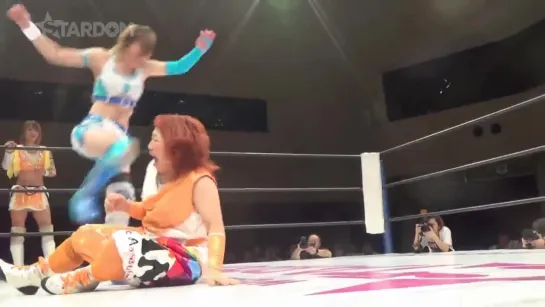 (5) Arisa Hoshiki, Mayu Iwatani, Saki Kashima  Tam Nakano vs. Jungle Kyona, Kaori Yoneyama, Natsuko Tora  Saya Iida