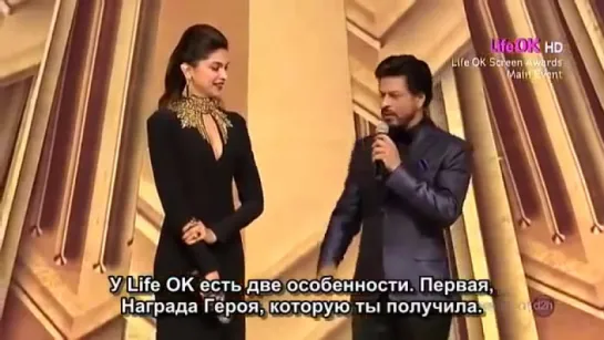 Шахрукх Кхан на Screen Awards 2014 часть 2 с русскими субтитрами