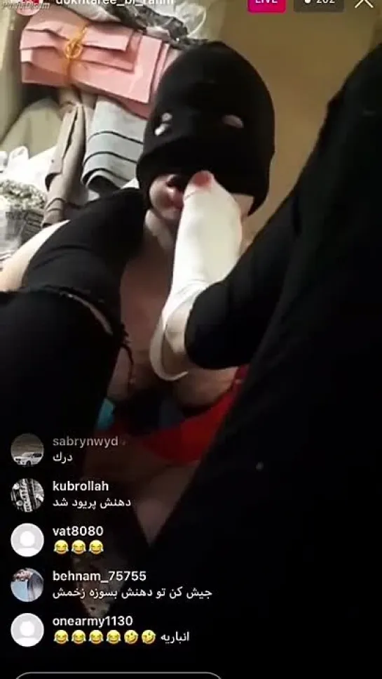 [7] vk.com/afmdm / Instagram live socks worship / femdom, gagging, фут фетиш, socks