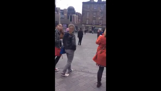 Here’s Bobby outside the Usher Hall back in April 2016