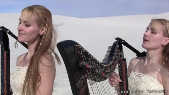 Camille and Kennerly - Enter Sandman (Harp Twins Drums cover)