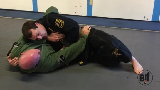 Arm bar stubborn frames while passing guard