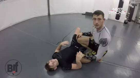 Ethan Crelinsten shin ti shin guard to double leg