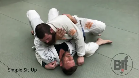 Ways Out of Side Control, Scarf  Knee on Belly