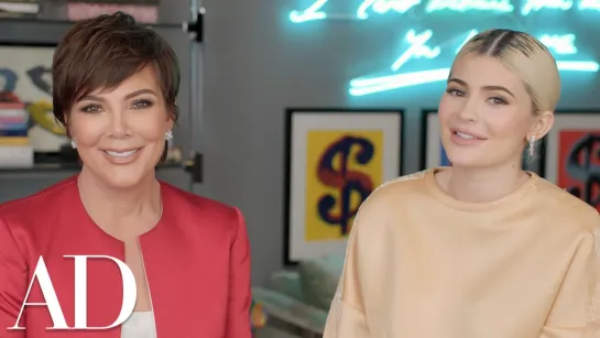 Kylie Jenner Talks About Her New Home with Kris  Architectural Digest [RUS SUB]