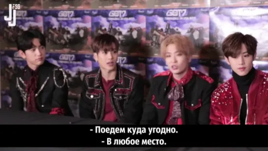 Интервью с GOT7 на KCON.TV [русс. саб]