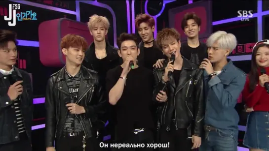 [151004] Интервью GOT7 на Inkigayo [русс. саб]