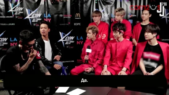 Интервью GOT7 на KCON 2015 [русс. саб]