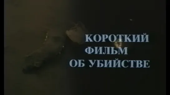 Короткий фильм об убийстве (Польша, 1987) криминальная драма, советский дубляж