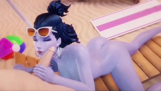 Overwatch Widow on the beach №2 by Arti202 [ sfm nsfw 3D R34 Blender hentai Porn Rule34 ]