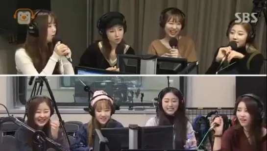 [161228] Lovelyz @ «Love FM Song Eunni & Kim Suk's Sister»