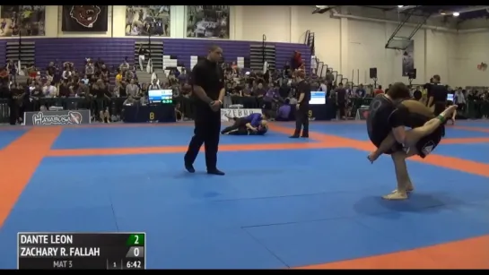 Dante Leon vs Zachary Fallah 2016 IBJJF #PanNoGi16