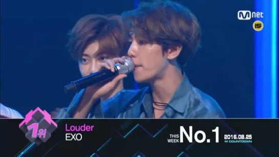 160830 160825 EXO "Louder (Lotto)" Encore Stage on M Countdown (Full ver.)