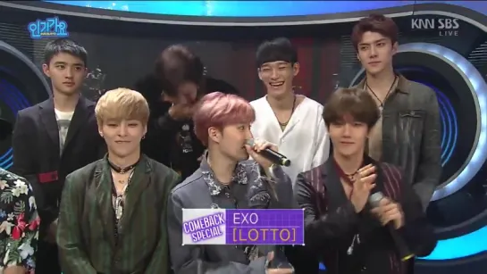 160821 EXO  interview  @ Inkigayo